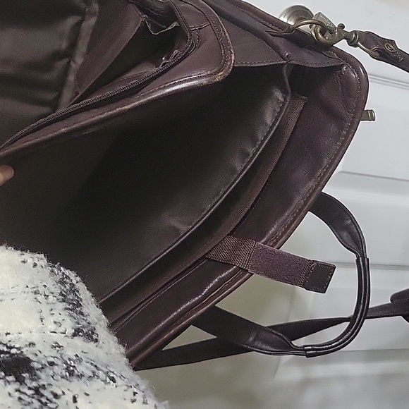 Vintage Protocol Dark Brown 100% Genuine Leather Briefcase - Picture 6 of 10